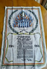 sinn fein Irish 1916 easter rising Rare Linen print 1916 -1966