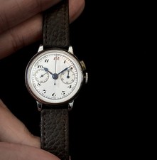 1920s Enamel dial Monopusher