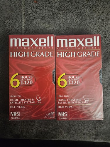 New blank vhs maxell - new,