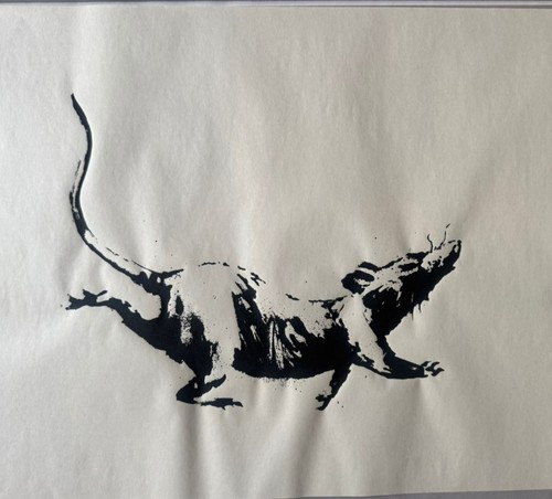 Banksy gdp rat - screen, print