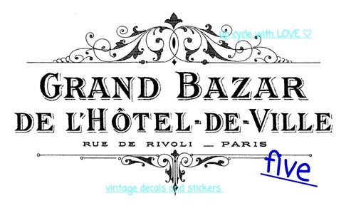 Furniture transfer vintage - transfer,