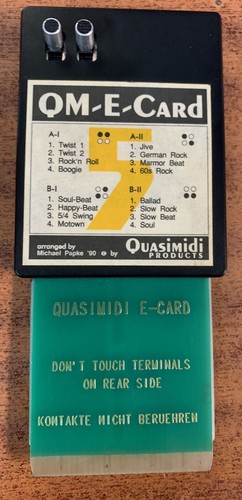 Quasimidi vintage card - vintage,