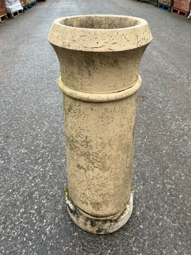 Reclaimed chimney pot buff - reclaimed,