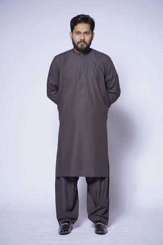 Brown men shalwar kameez - shalwar,
