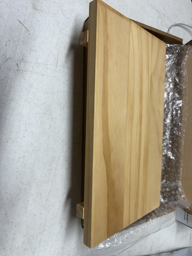 Small wood tray - wood, pedestal