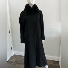 Forecaster of Boston vintage trench coat with removal faux fur collar