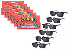 6 x Spy Glasses Rear View Sunglass Black Novelty Side Mirror See Behind You