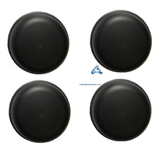 SET OF 4 75mm PUSH IN BLACK HUB CAP GREASE DUST TRAILER COVERS KNOTT
