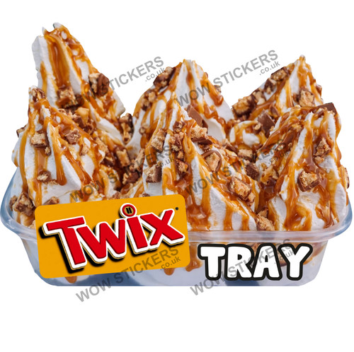 Ice cream van - cream, twix