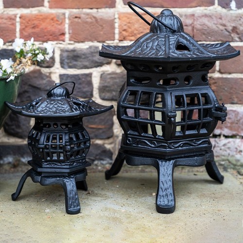 Pagoda tealight holder cast - tealight,