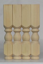 Set of 4 Solid Pine Refectory