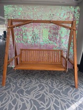 Wooden Garden Swing Bench