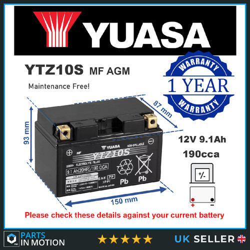 Genuine yuasa ytz10s high - genuine,
