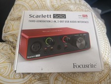 Focusrite Scarlett 6i6 2nd Gen USB Sound Card Audio Interface Open But Never 