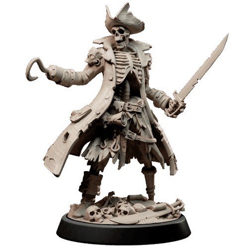 Skeleton pirate resin - pirate, |