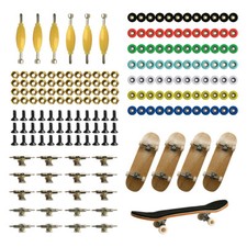 Lot Bearing Wheels Trucks Nuts Screws For 96mm Fingerboard Skateboard Accessory