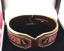 Frey Wille Blue Enamel Bracelet/ Made in Austria/Size 6.5" EGYPTIAN DESIGN-NICE