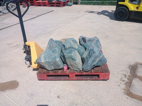 7 granite garden rocks - garden,
