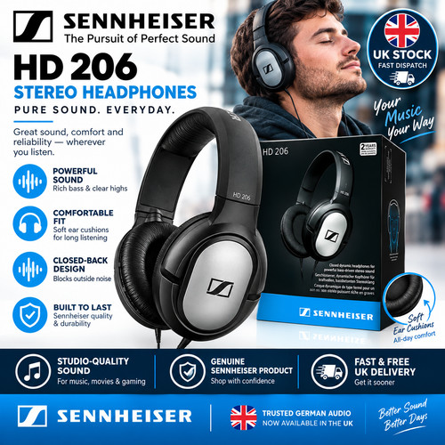 Sennheiser 206 stereo wired - sennheiser,