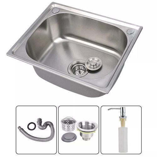 Stainless steel single bowl - stainless,