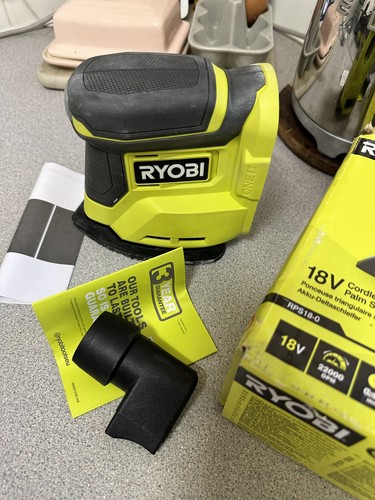 Ryobi one palm sander 18v - one+,