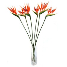 6 x Small 60cm Artificial Bird of Paradise Flowers