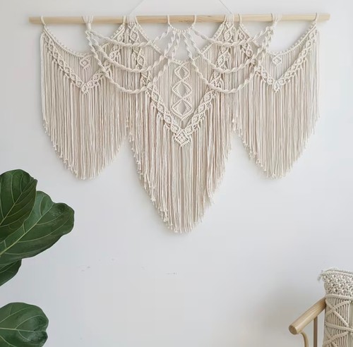 Extra large macrame wall - macrame,
