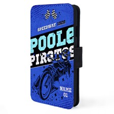 Personalised Poole Pirates Phone Case Speedway Flip Phone Cover Mens Gift SP21
