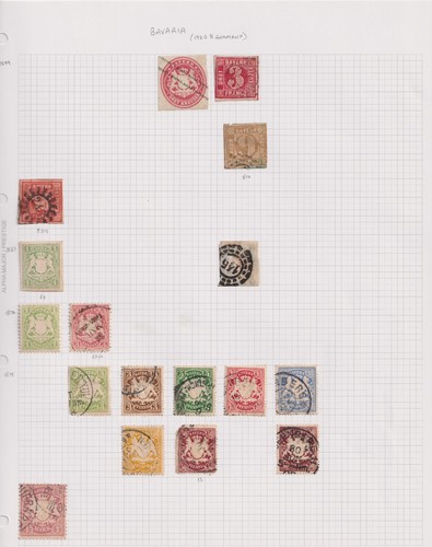 Bavaria stamps pages in - stamps,