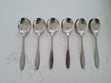 RARE 6 x Campden soup spoons