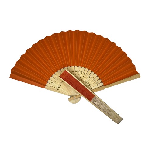Orange paper foldable - orange, hand