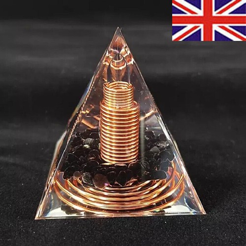 Pyramid obsidian orgone - pyramid,
