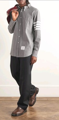 Thom browne shirt mens grey - browne,
