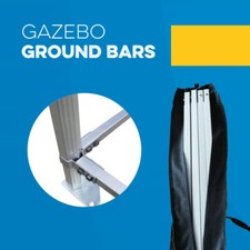 Ground bar kit for Gala Shade Gazebos
