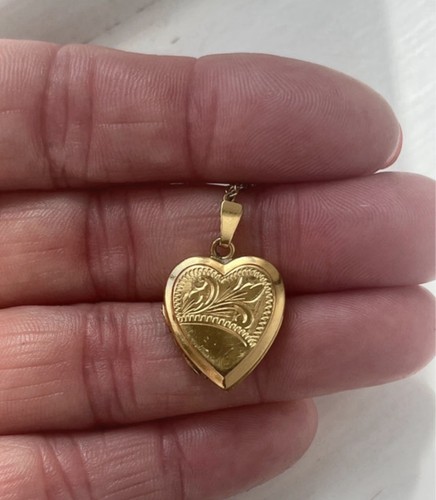 Vintage rolled gold - gold, heart