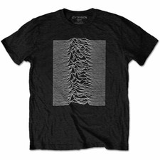 Official Joy Division T Shirt Unknown Pleasures Black Classic Rock Punk Band Tee