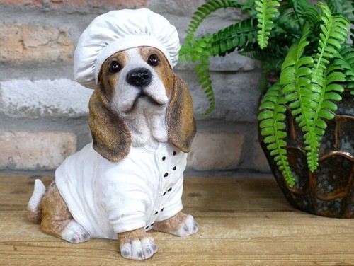Dachshund chef resin - chef, ornament
