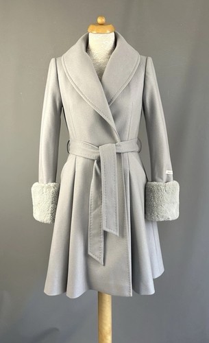 Ted baker coat zurii blue - ted, wool