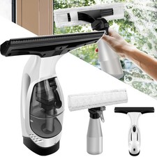 Window Vacuum Cleaner 150ml Tank Vac Compact Rechargeable Cordless Glass Mirror