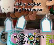 Jelly Jacket Eco-Friendly Recycled Jellycat Tag Protectors 24 Pack