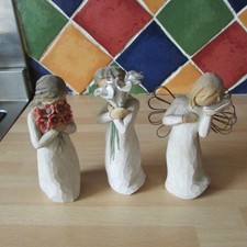 3 Willow Tree figurines