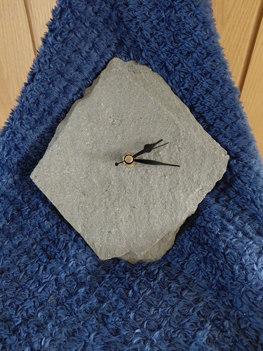 Small slate wall clock - wall,