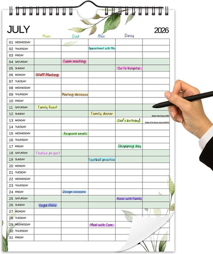 Family calendar 2026 2027 a4 - calendar, 2026-2027,
