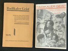 KURT ZUBE (ED.)  : RADICAL GHOST 6 ISSUES FIRST EDITION 1930