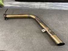 Custom Made 3 Inch Side Exhaust Pipe With Flange And Brackets