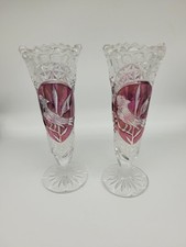 Hofbauer Purple Bird Vases