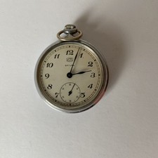 1940's Vintage GERMAN Military Mechanical Pocket watch UMF RUHLA SATURN WW2