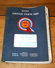 BMC Body Service Parts List