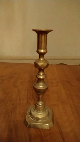 Large brass candle - candle, holder