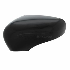 Renault Clio MK4 2012-> Door Wing Mirror Cover Cap Gloss Black Passenger Left